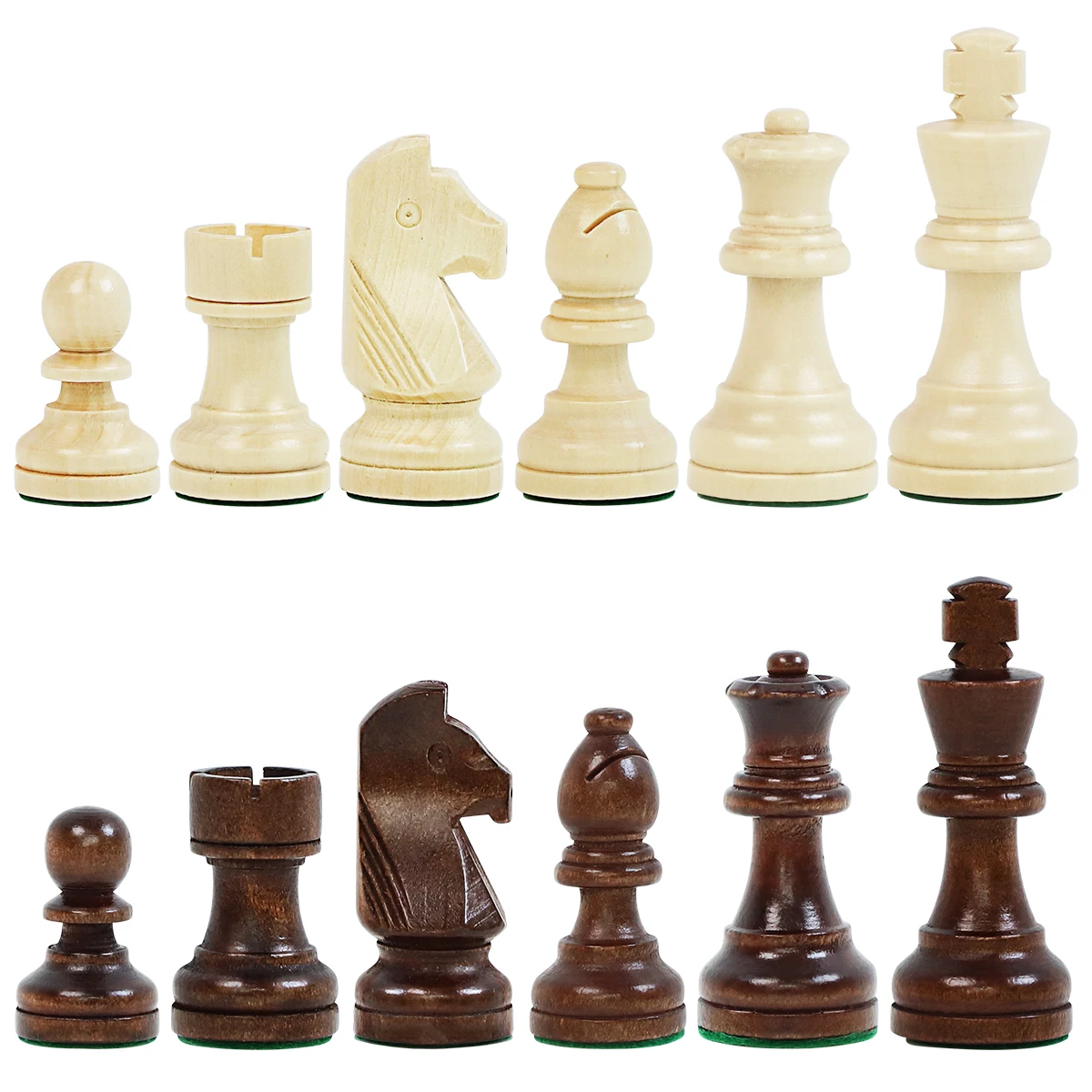 LEAP Tournament Wooden Staunton Style 3.5 inch king tall 8.9 cm Magnetic Chess Pieces high quality Chess tokens