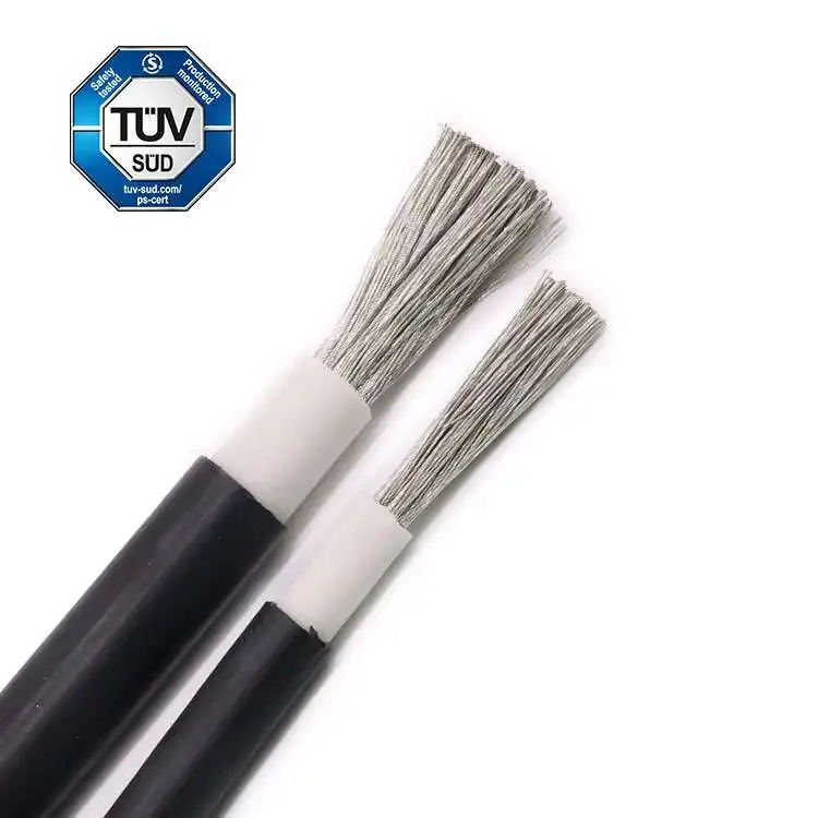 XLPO Insulation PV1-F 2.5mm 4mm 6mm 10mm 16mm Solar Cable for solar panel