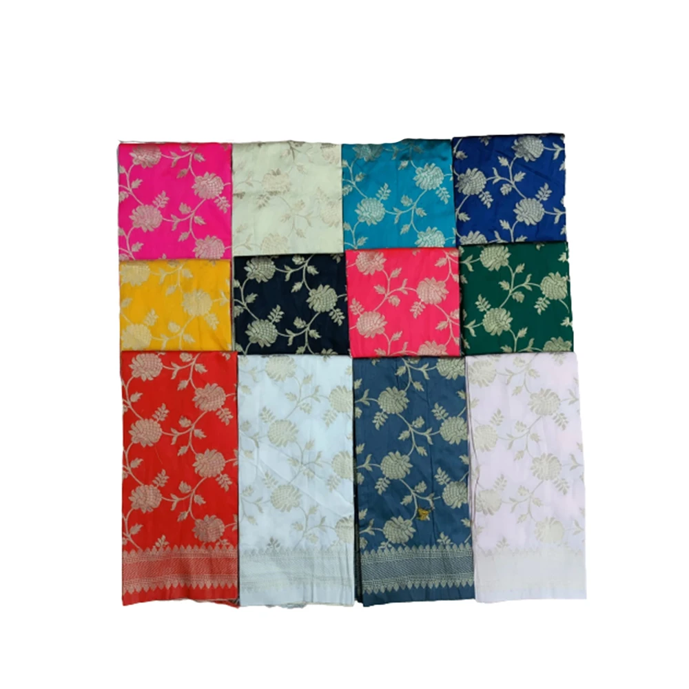 New Banarasee Silk Jari Dupatta Collection Chiffon Jari Dupatta Colorful Plain Checked Design Square Medium Summer Low Adults