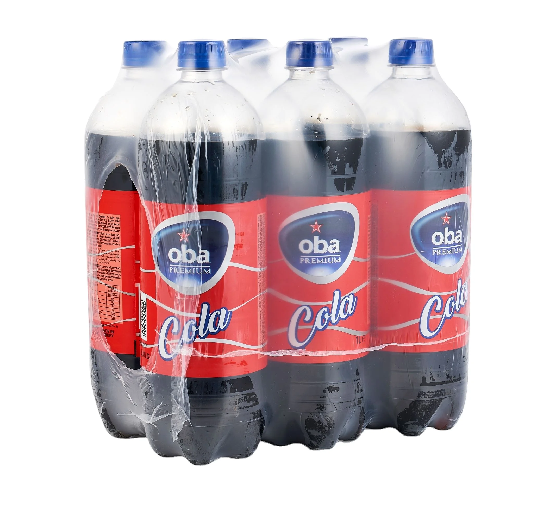 OBA Cola Sparkling Carbonated Soft Drinks 1L Fresh Bottled Halal Cold Beverage Cola Flavored Original