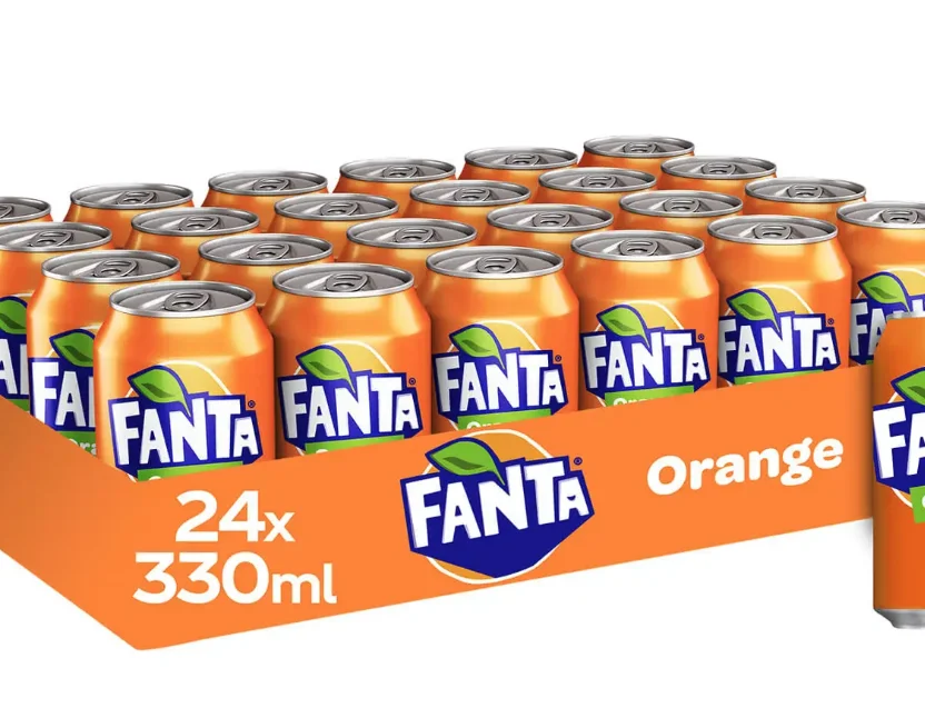 Fanta Orange 24 x 330ml Coca Cola & Fanta Bundle Carbonated Water Sugar Orange Juice