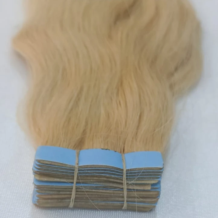 Invisible Tape Hair Extensions from India Raw Remy Hair Extensions with Wave Style Jerry Hairs Tape in Style