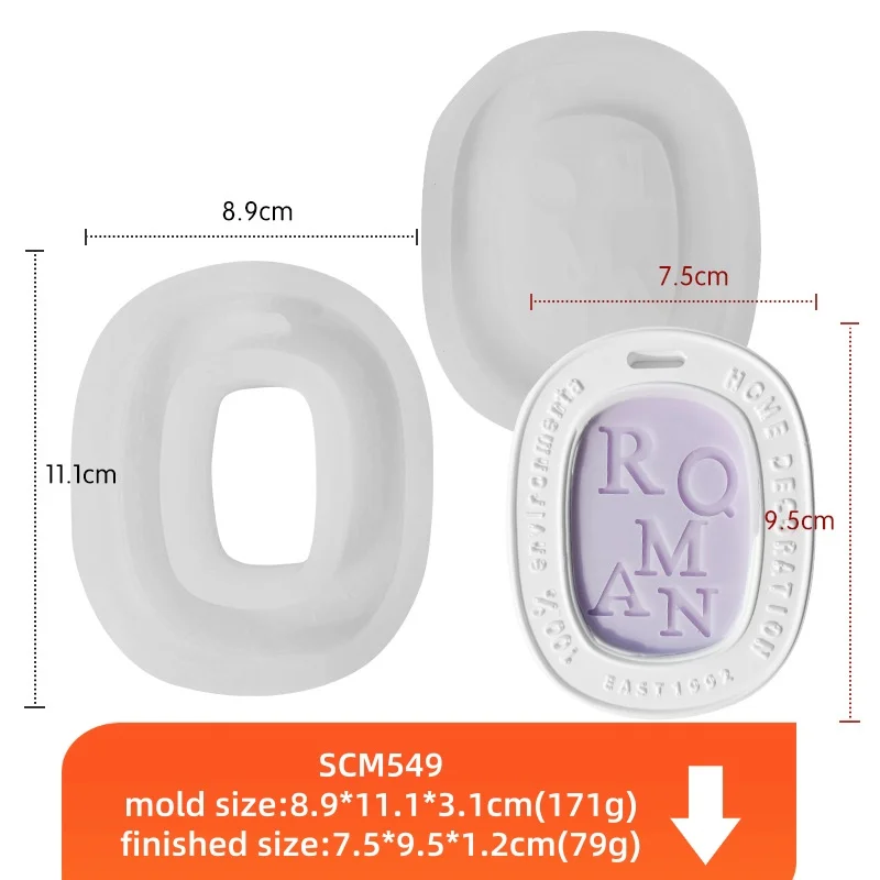 DIY letter gypsum aromatherapy candle tag mold, car diffuser stone DIY gypsum pendant