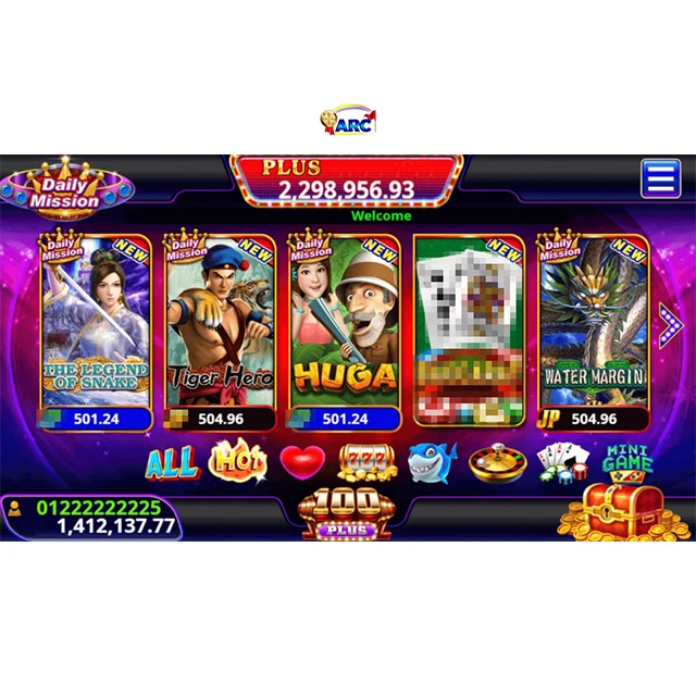 100 Plus online game Software APP coin game machine