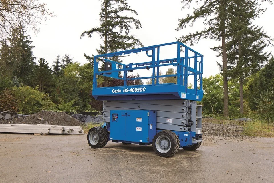 Genie GS-4069 DC 14.30m electric-drive rough terrain slab scissor lift for sale