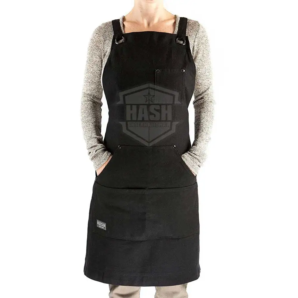 Wholesale Heavy Duty Canvas Work Apron Waterproof and Adjustable Unique Style for Kitchen or Salon Use Cheap Price