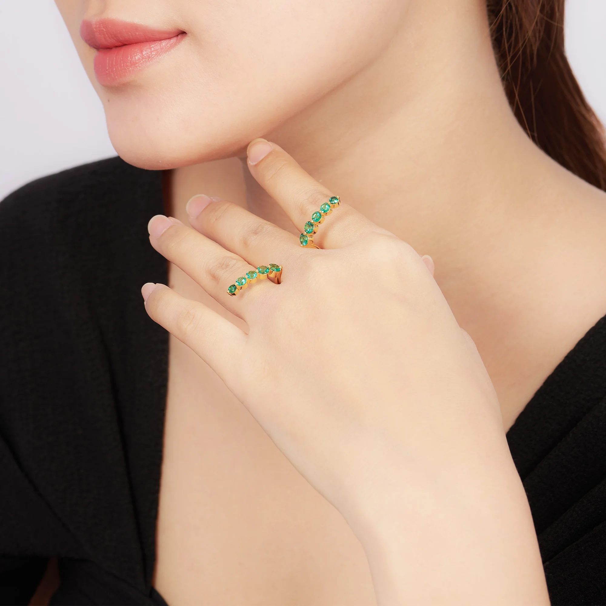 PNJ Fine Jewelry 925 Ring Jewelry Sterling Silver with Colored Stones by PNJ Vietnam for Women Punk Engagement Ring Diamond