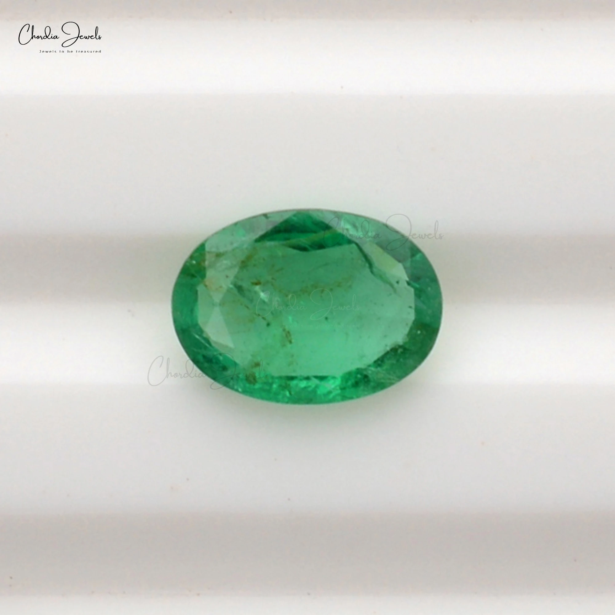 2024 Top Quality Natural Stone Emerald 7X5MM Oval Faceted Cut Gemstone Green Zambian Emerald Online at Best Price