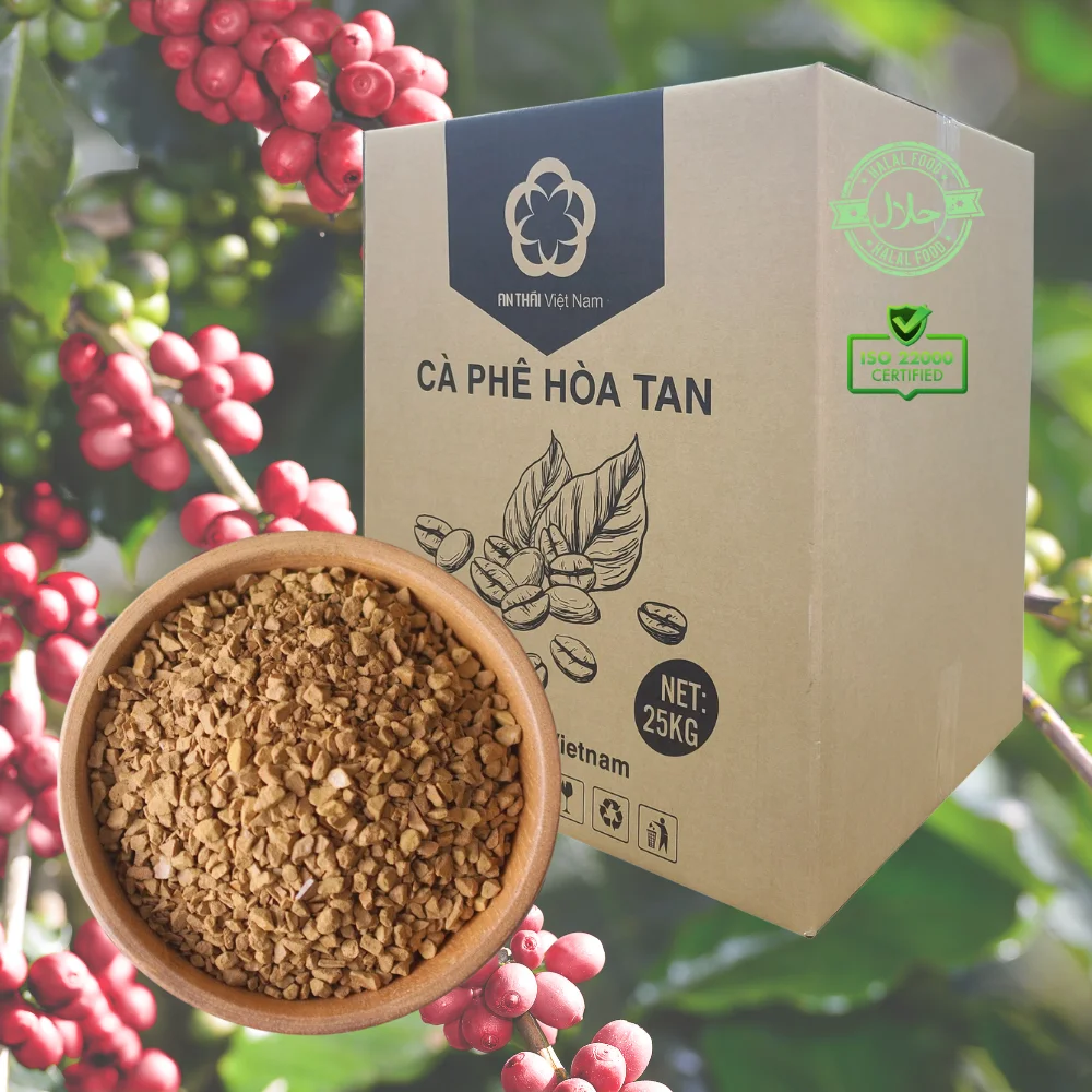 Кофе в зернах Robusta премиум класса умеренная горечь и легкий корпус 25 кг/картонная упаковка сублимационная Сушеная мгновенная кофеина