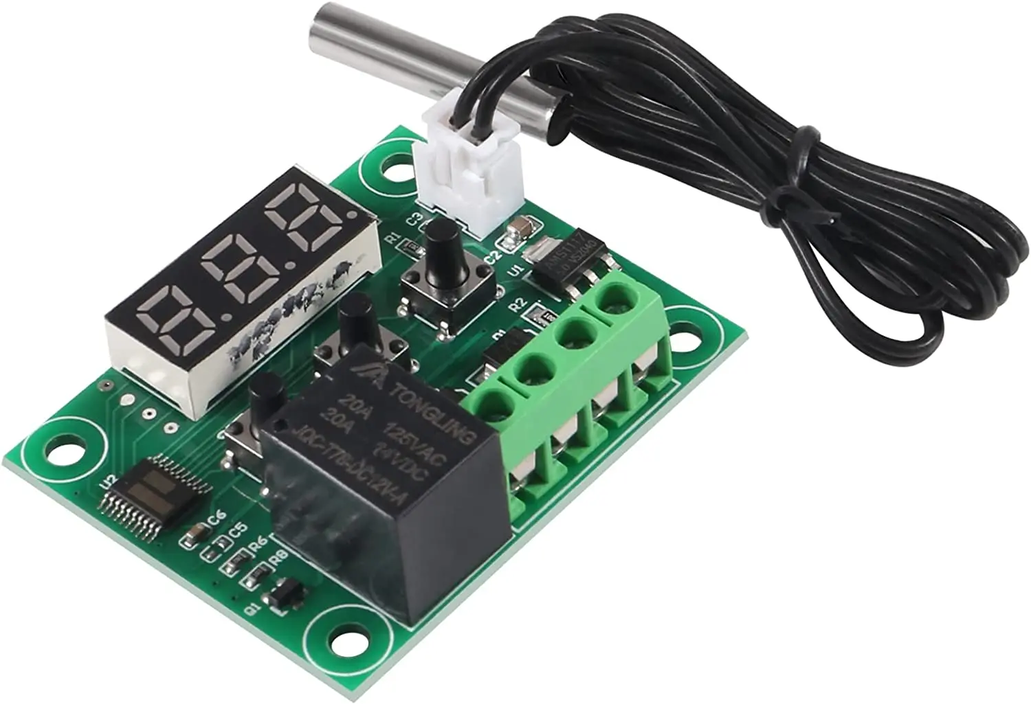 Termostato W1209 Dual LED Digital Display Temperature Controller Switch Control Relay thermostat w1209 Module DC 12V