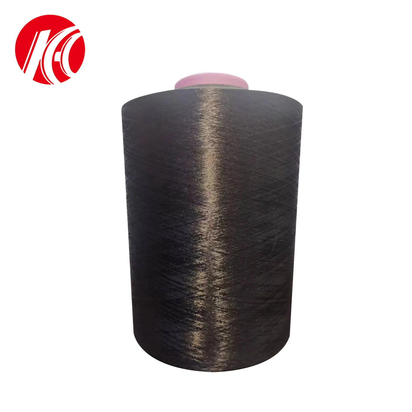 100% polyester yarn 300d/96f him/sim dope dyed black dty polyester yarn textured yarn