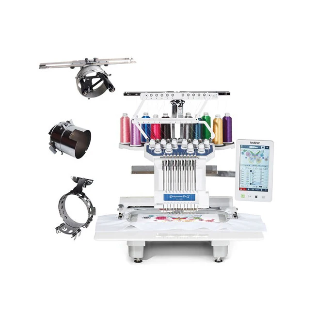 100% GENUINE Entrepreneur Pro X PR1050X Single head and 10 needles Embroidery Machine & Hat Made