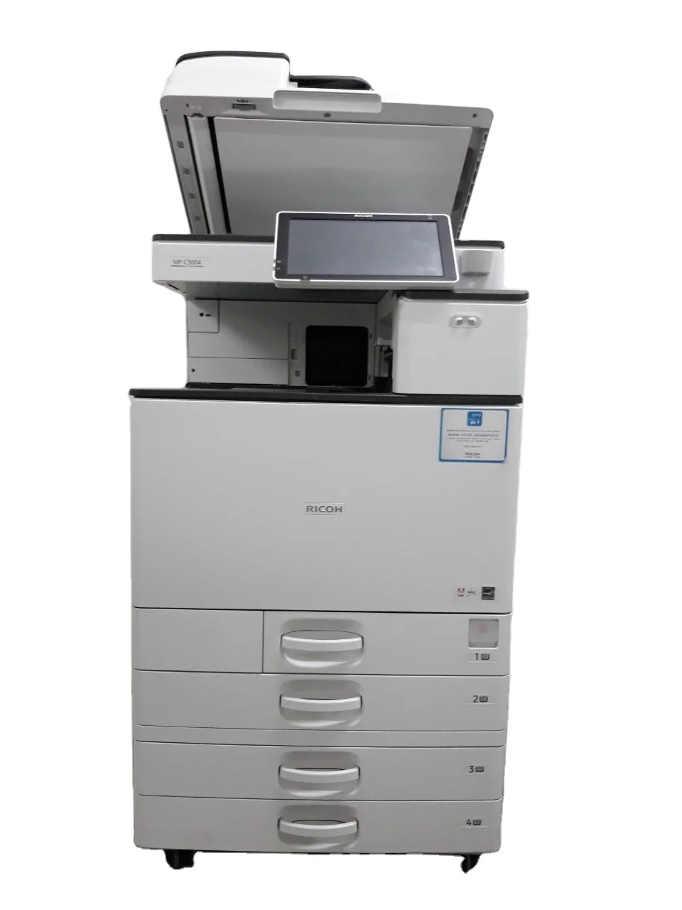 USED HIGH QUALITY MULTIFUNCTIONAL RICOH MPC 3004 WITH COPIER, PRINTER AND SCANNER SUITABLE FOR HOME AND OFFICE USE