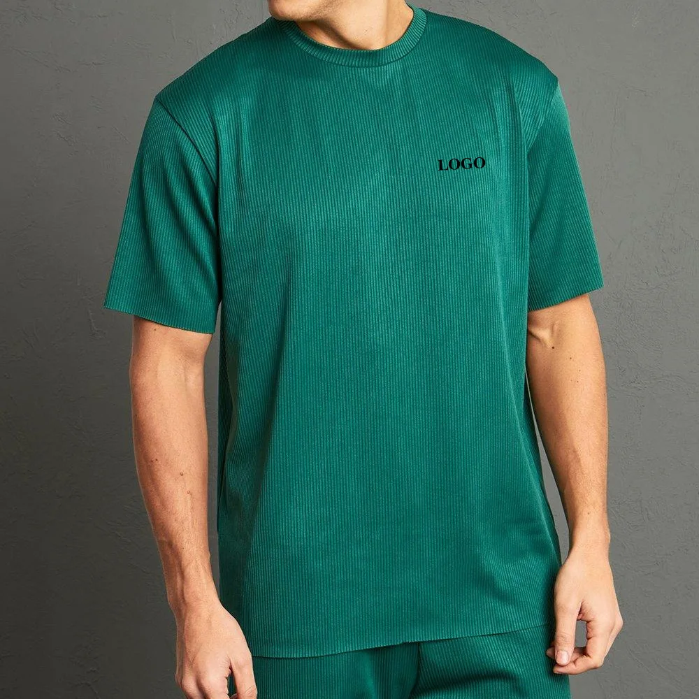 Wholesale Price Summer Wear Clothes 2023 Tracksuits For Boys / High Quality Stylish Boys Two Piece Pleated T-shirt & Jogger Sets