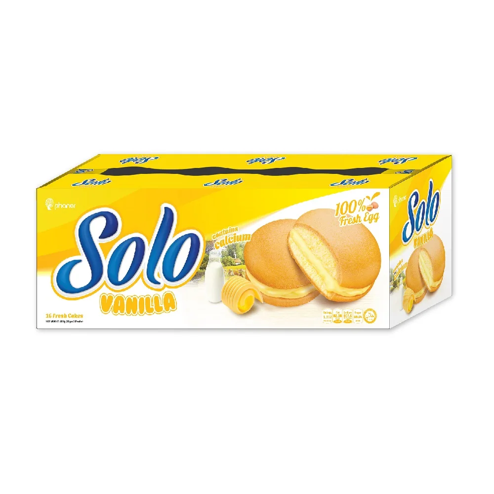 Best Price Family Pack Soft Nutritious Vanilla Cream Cakes 288g/Box Fresh Style Convenient Bag Packaging for All Ages