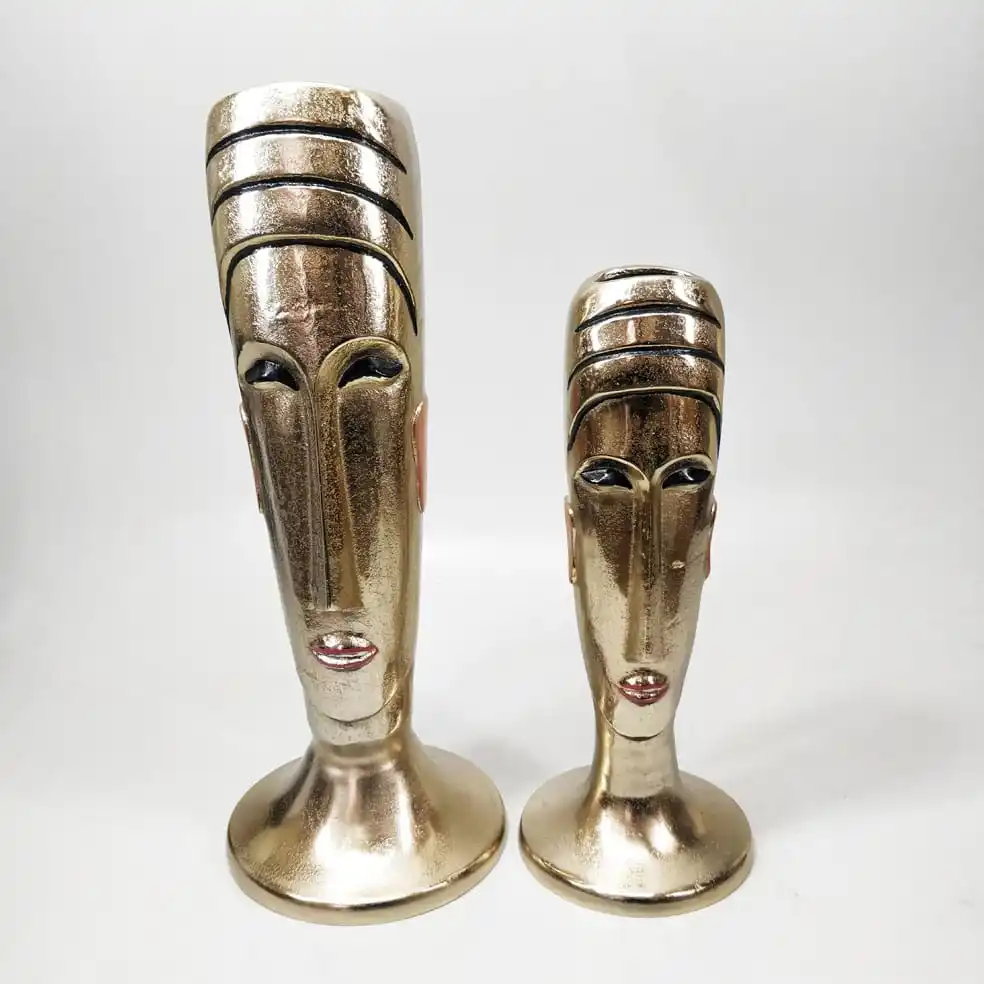 Decorative Human Face Sculpture For Table Top Antique Modern Abstract Sculpture For Home Decorations