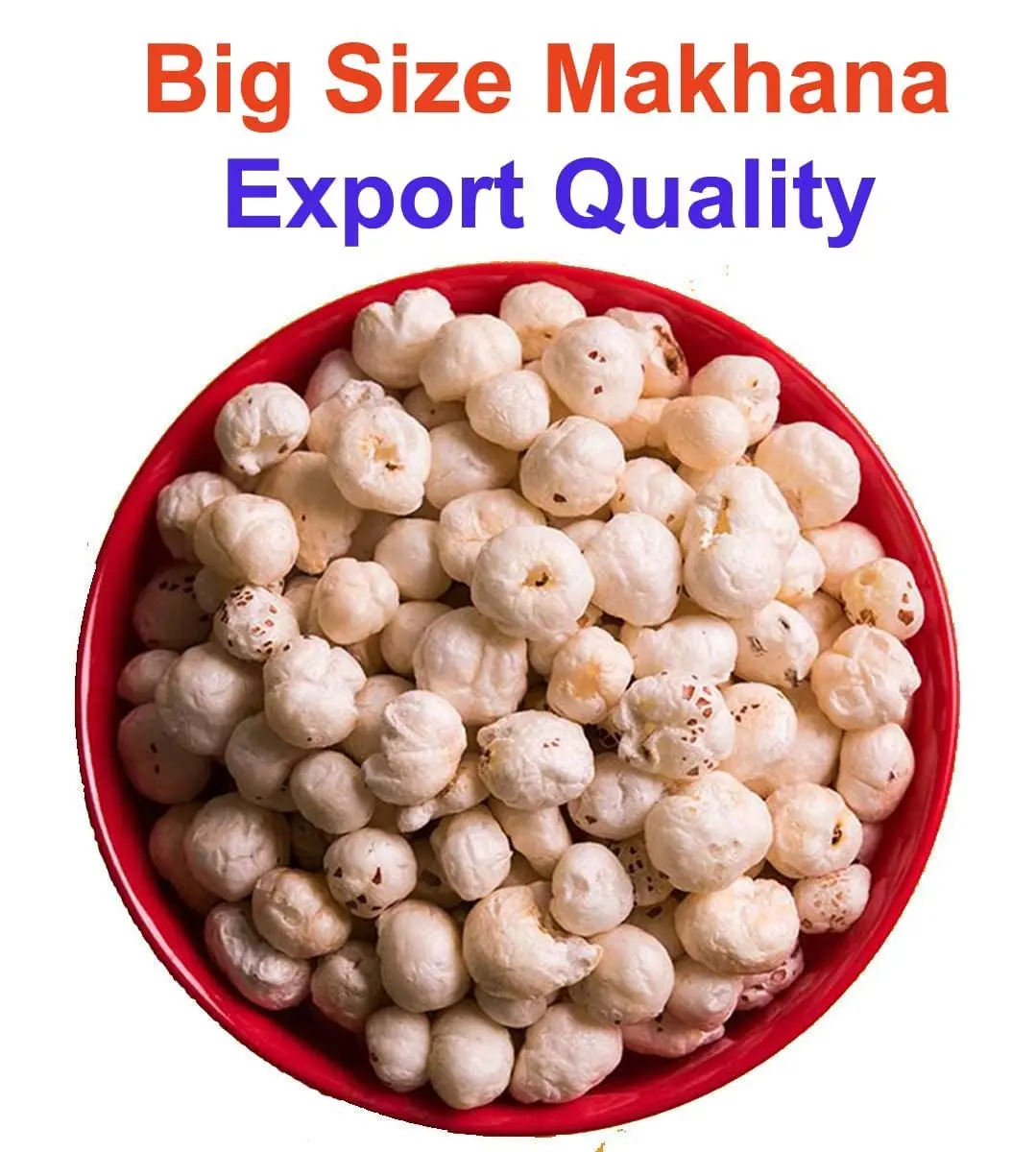 Hand-Picked Fox Nut Makhana 20-28 mm High Quality Indian Organic Smile Flavored High Nutrition /Dried Fruits/Nuts & Kernels