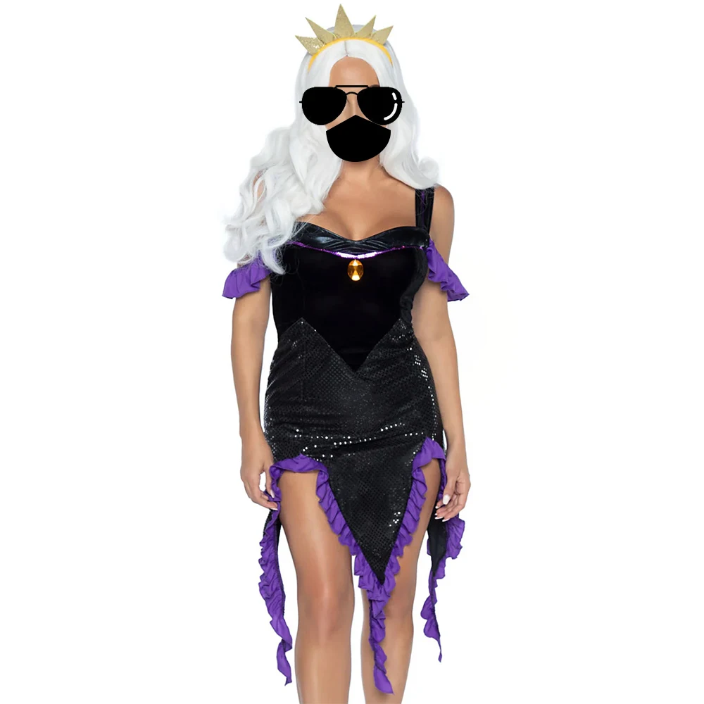 Halloween Carnival Party Fancy Dress SULTRY SEA WITCH COSTUME Wholesale Manufacturer