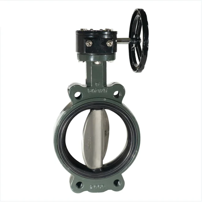 Xinlurun worm gear hand bar butterfly valves 4 inch butterfly valve wafer type butterfly valve manufacturer price