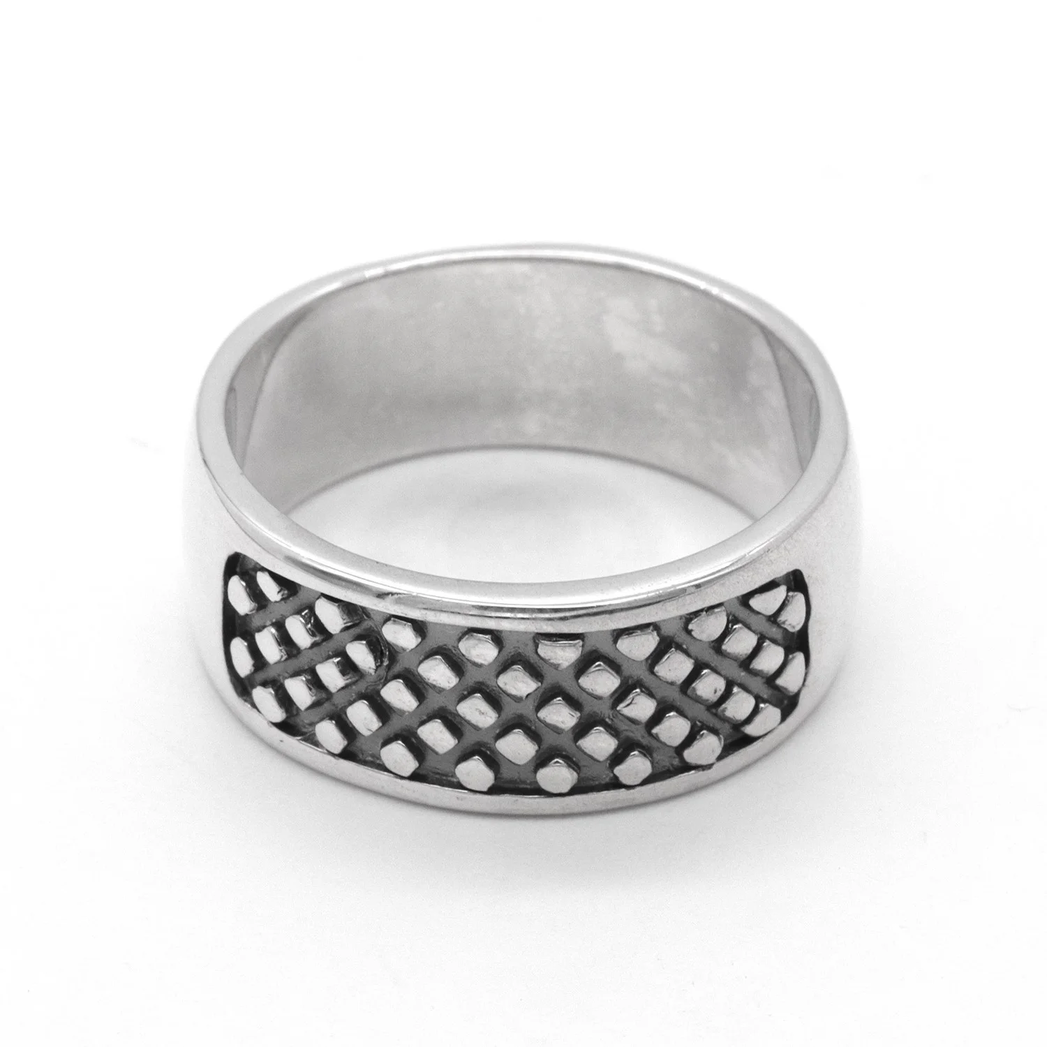 custom jewelry 925 Silver ring for man wholesale and export rhodium oxidation ring men