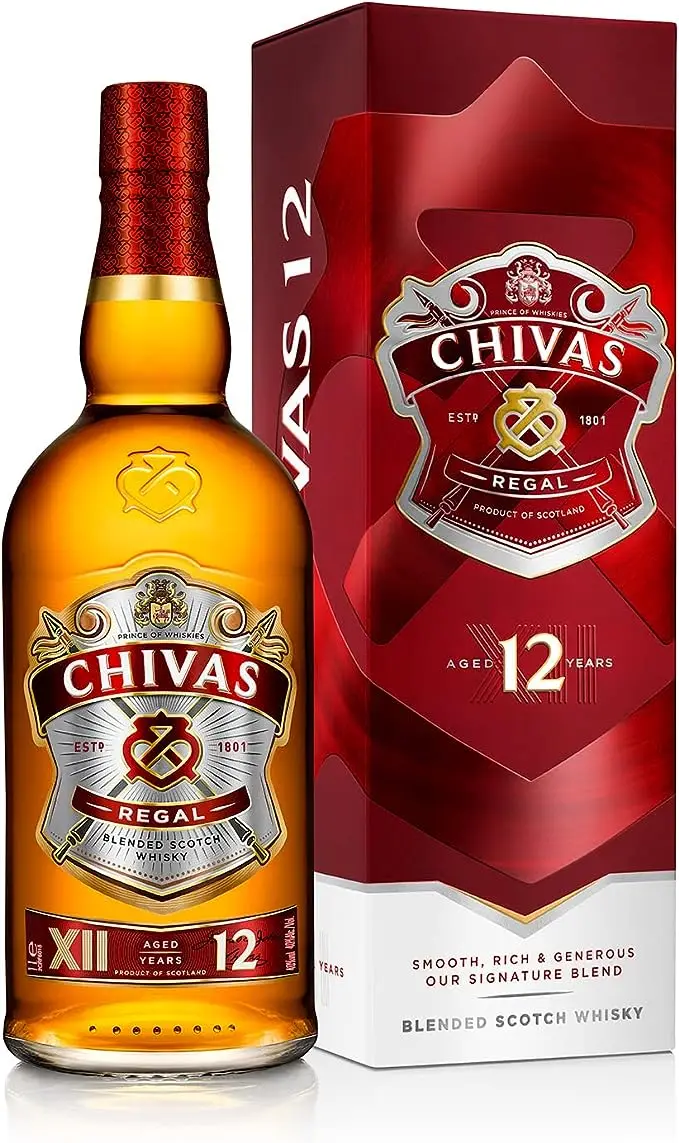 Trio CHIVAS REGAL 12, XV et 18 ans Whisky Ecossais - 40%, 3x70cl