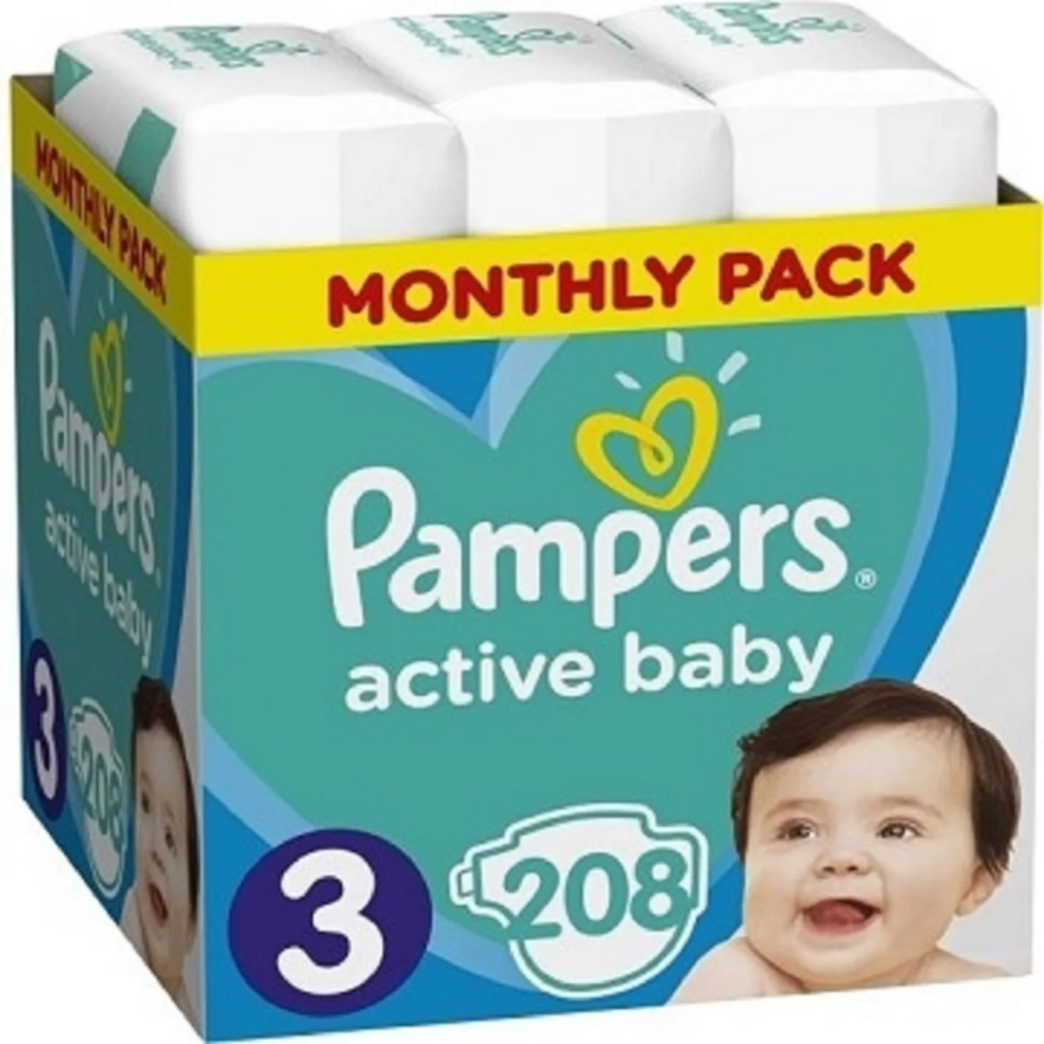 Pampers Swaddlers Diapers, Jumbo Pack Sizes P-S, N, 1, 2, 3, 4, 5, 6 and 7