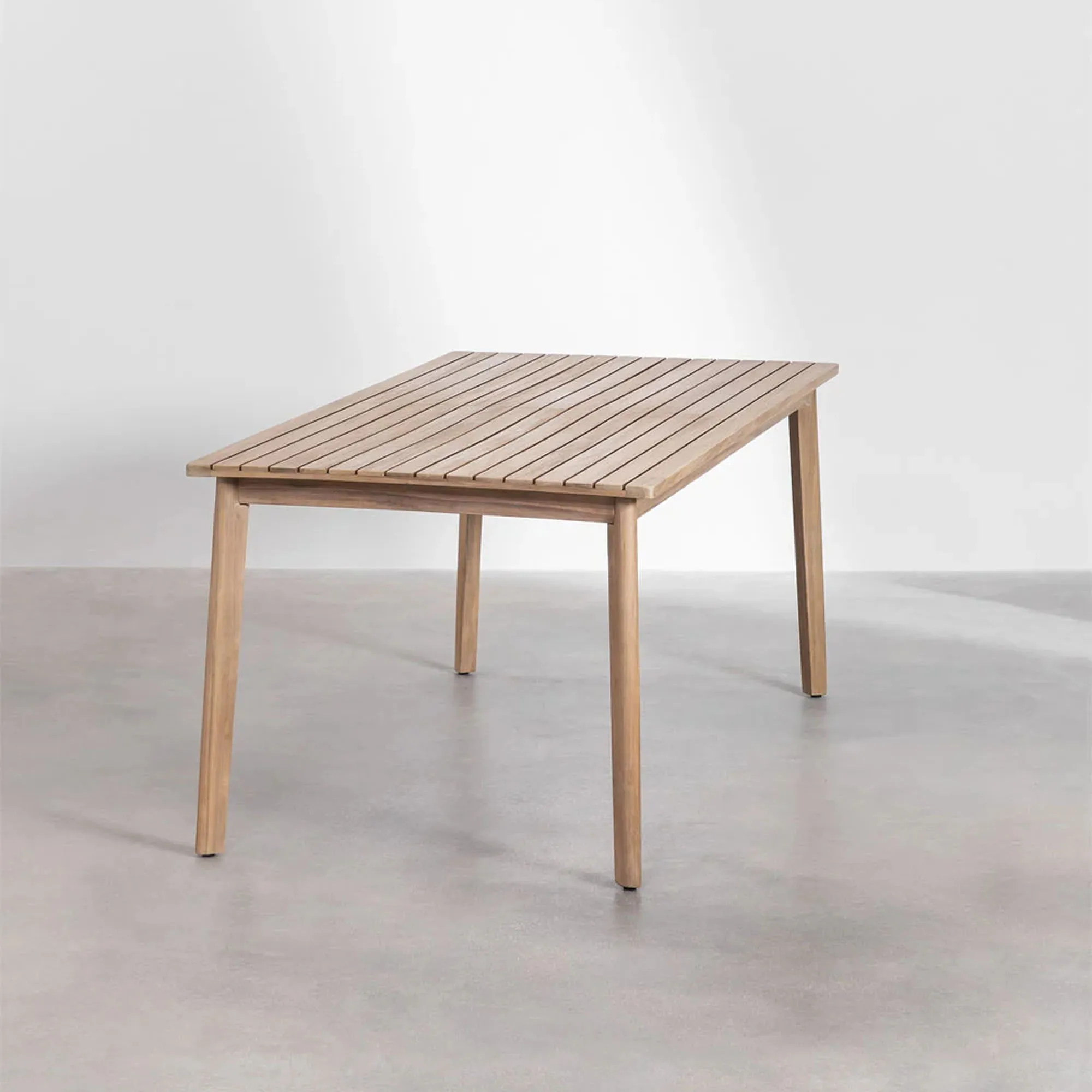 Outdoor rectangular table and arm chair furniture luxury rattan patio set  - Holcers