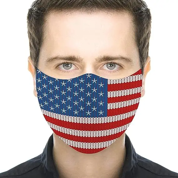 Wholesale Factory Price Custom Logo Washable Printed Face Mask Reusable Sublimation Printed Masks for Men and Womens