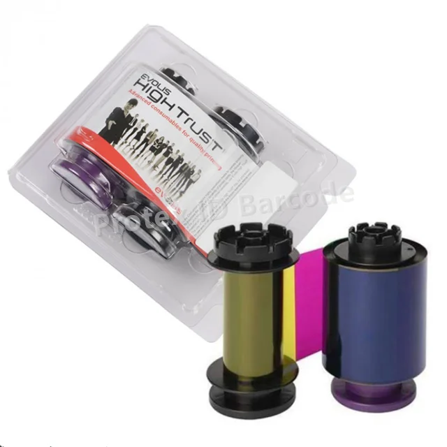 Evolis Avansia Pvc Card Printers Ribbon Evolis RT4F010EAA YMCK Ribbon