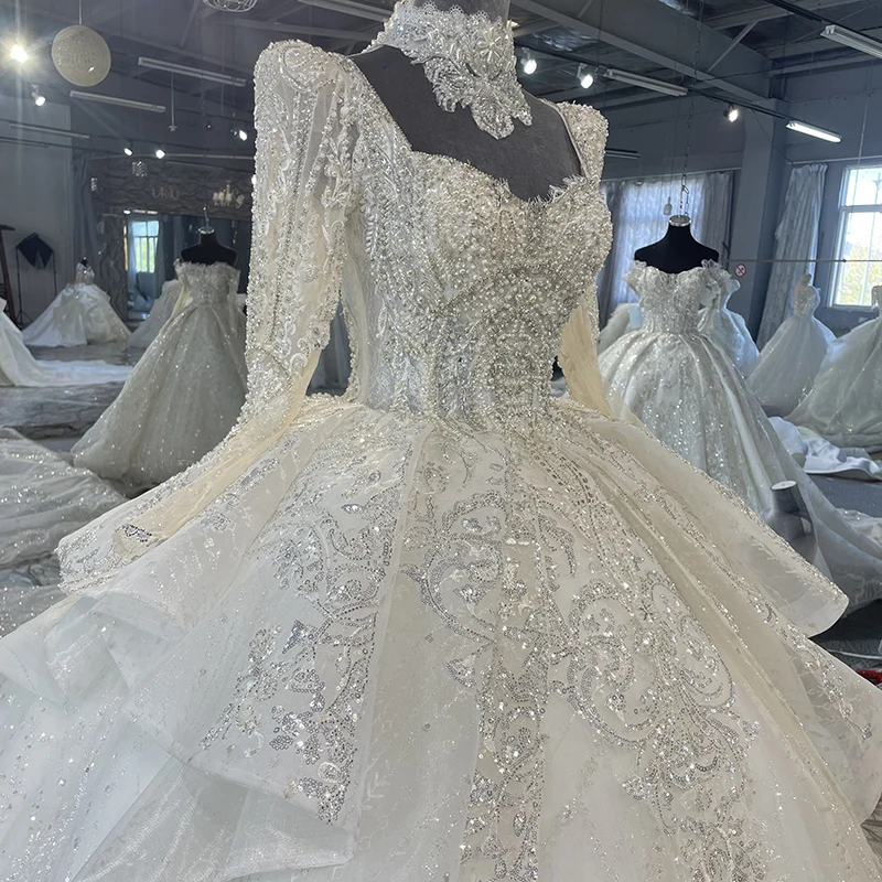 Wholesale Square Neck Ball Gown Dresses Women Lady Elegant Wedding