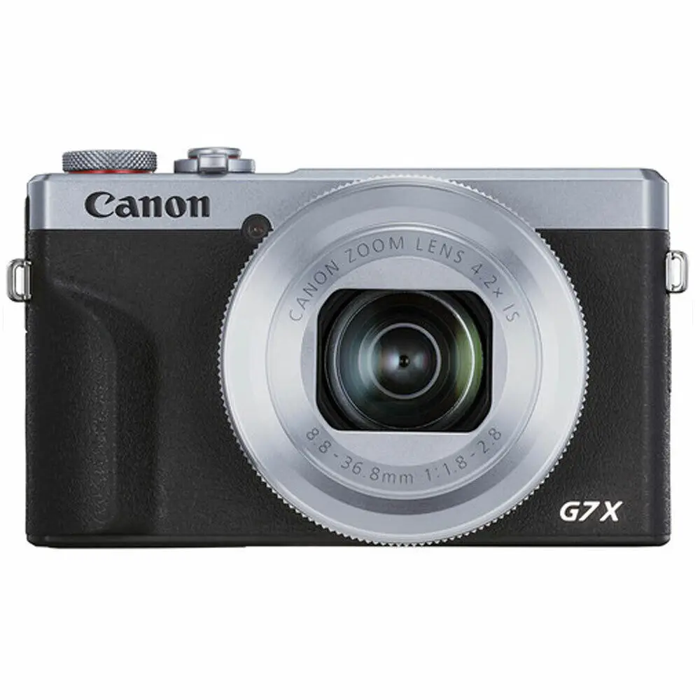 C.anon P.owerShot G7 X Mark III 20.2MP 4K Digital Camera 4.2x Optical Zoom Silver