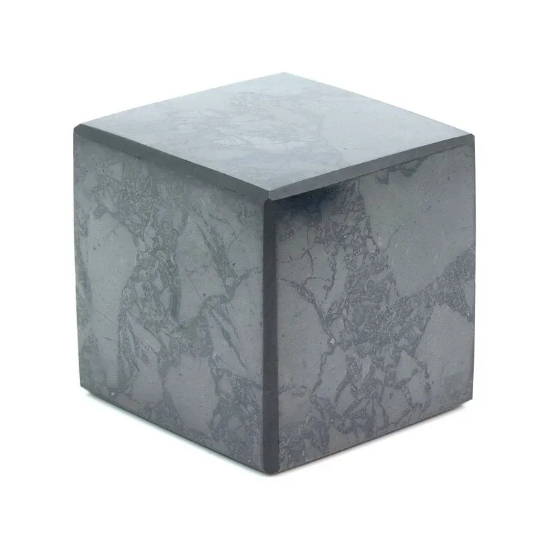 Factory Price High Quality Shungite Crystal Cube Spiritual Healing Stone Natural Shungite Agate Cube Meditation Home Decoration