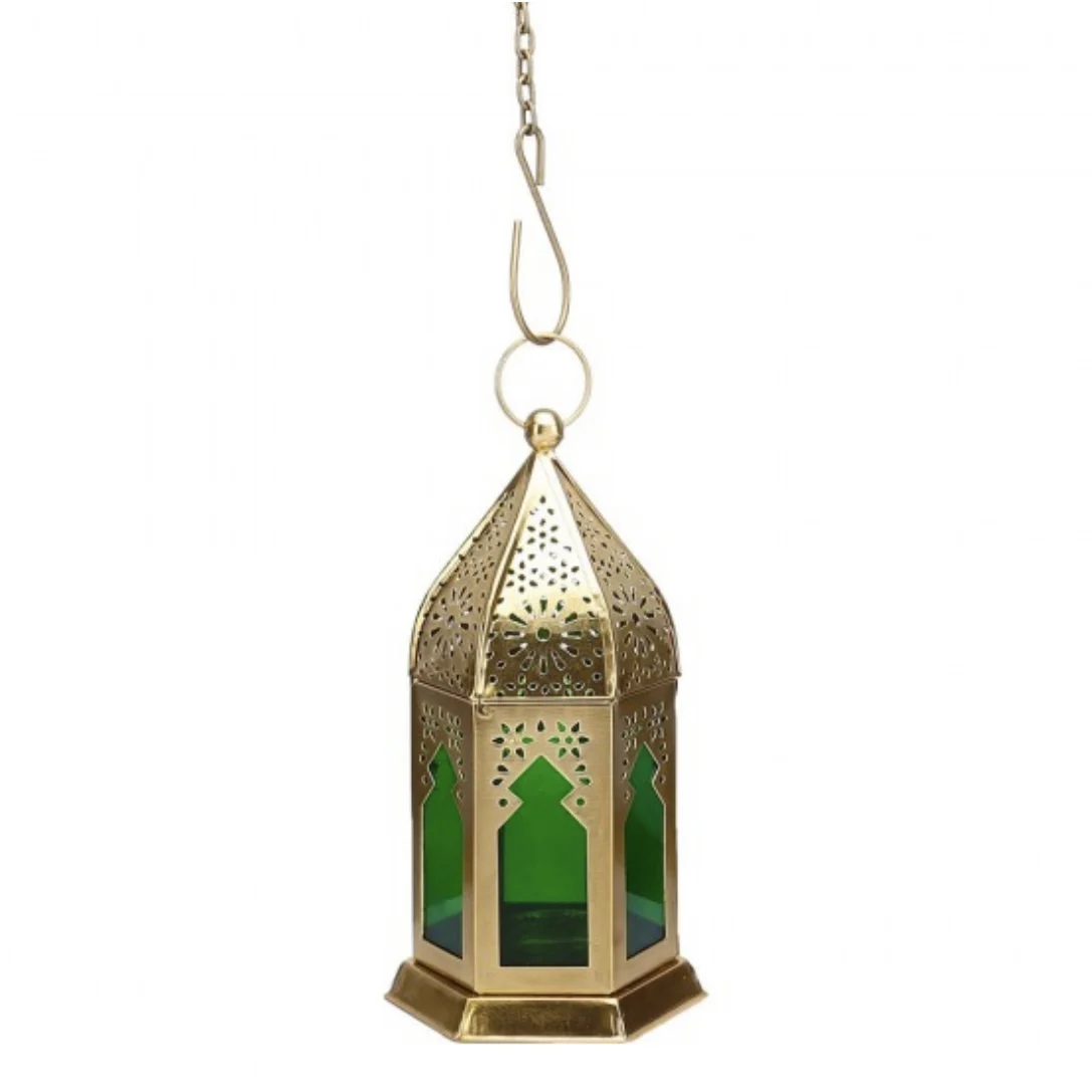Finest Quality Handmade Moroccan Decorative  Iron Lanterns with Colorful Glass For Hanging and Tabletop Decoration