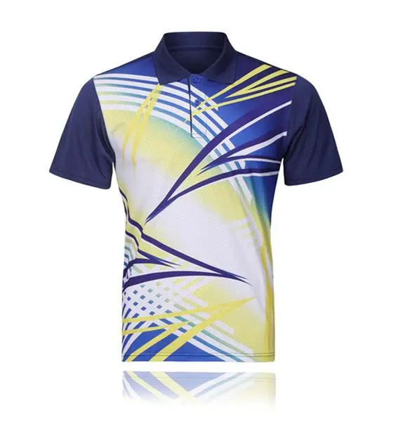 High Quality 100% Cotton Pique Mens Customized Polo Shirts Sports Badminton Polo Shirt Dye Sublimation printing golf shirt