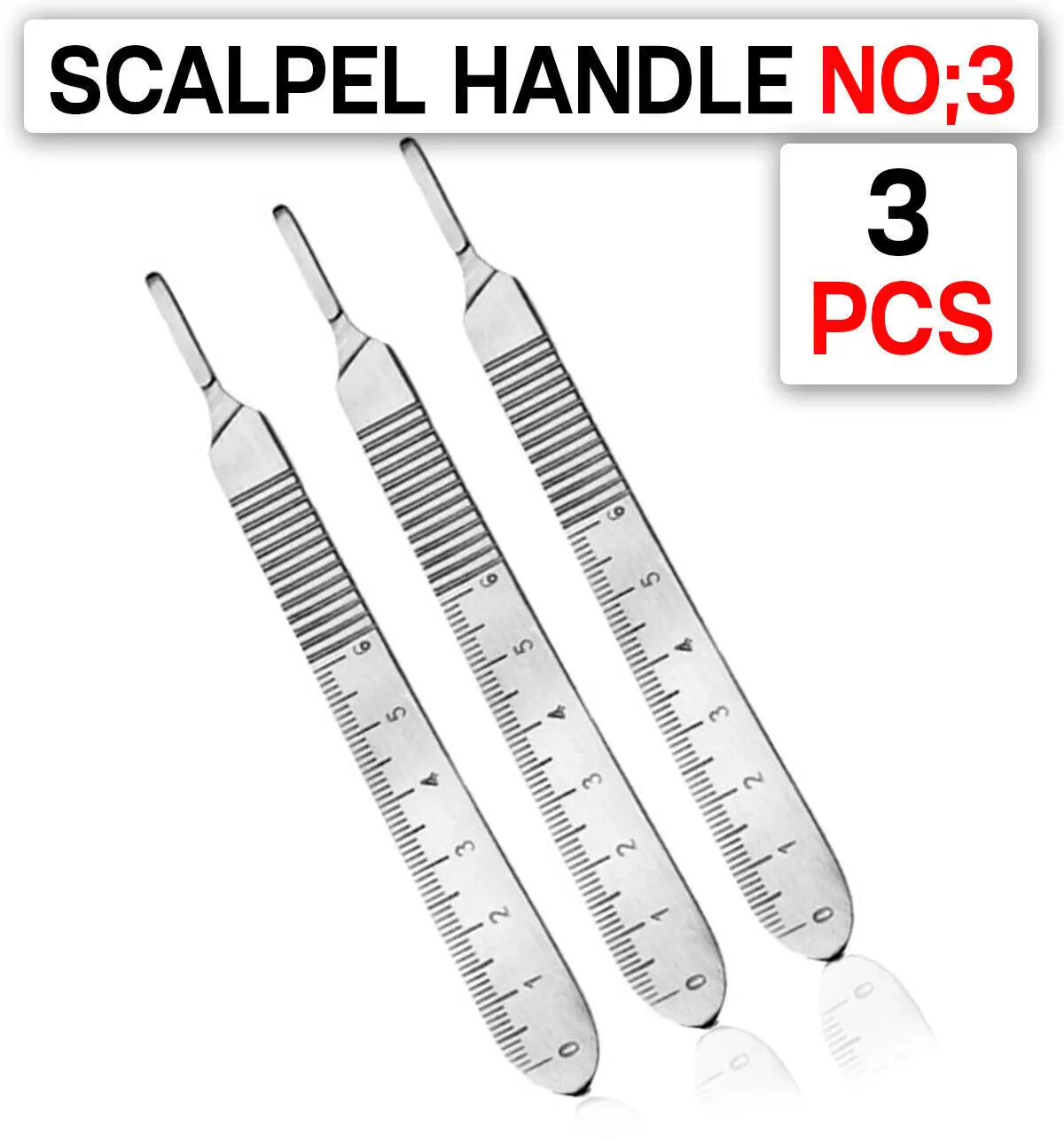 New Made Top Quality Surtechs BP handle Stainless Steel Surgical Scalpel Handle #3 With Blades