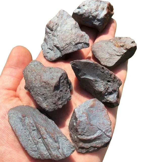 Wholesale Natural Hematite Rough Healing Energy Minerals Crystal Raw Hematite Gravel Unpolished For Home Decoration And gifts