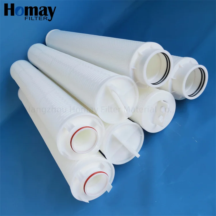 Homay HIgh Quality And High Flow Pleated Water Filter Cartridge HMK For Industrial Waste Water Treatment