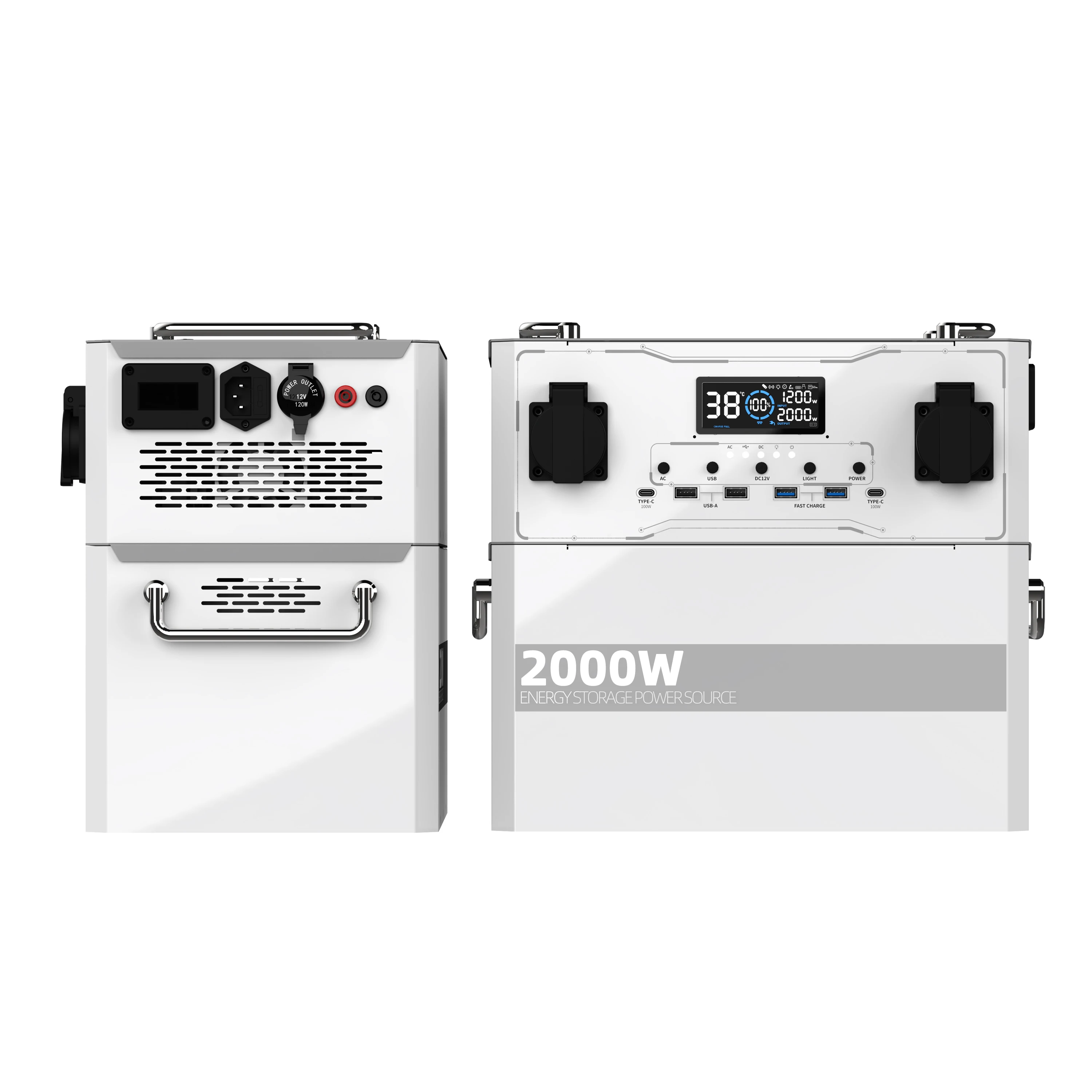 ANSUN OPS2000 Portable Solar Power Station Solar Generator Portable Power Station Outdoor Power Bank