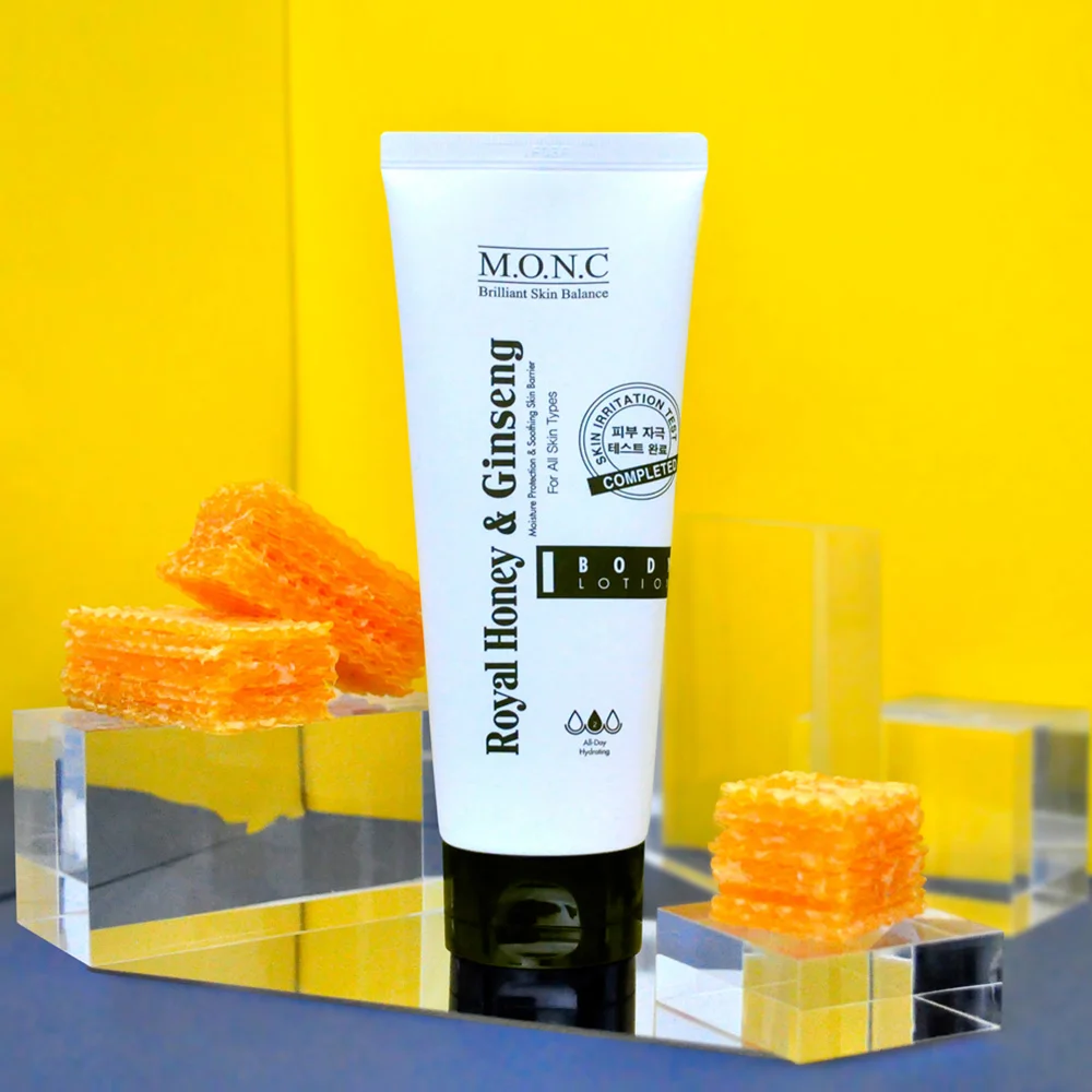 M.O.N.C Royal Honey & Ginseng Body Lotion Moisture protection and soothing skin The Best Selling In Korea