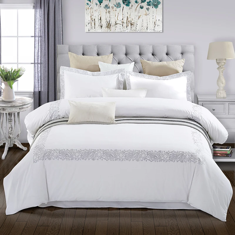 Home Textile Luxury Designer Comforter Bedding Set 100% Cotton Fabric Duvet Cover premium Quantity OEM ODM style customization