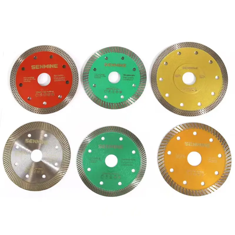 long life 115mm cutting disc turbo segmented ceramic blade wet dry cutting blade diamond saw blade for tile marble porcelain