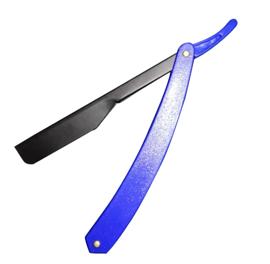 Max White Head Double Edge Safety Shaving Razor in Blue for Face Body Underarm Shaving