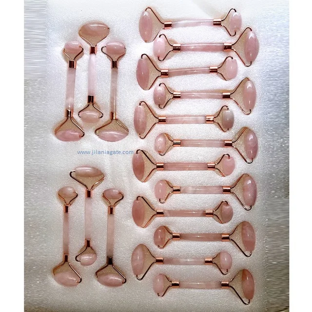 Best Seller Facial Massage Rose Quartz Stone And Jade Roller Massager For Face Beauty Pink Sale Gifts | Buy Jilaniagate