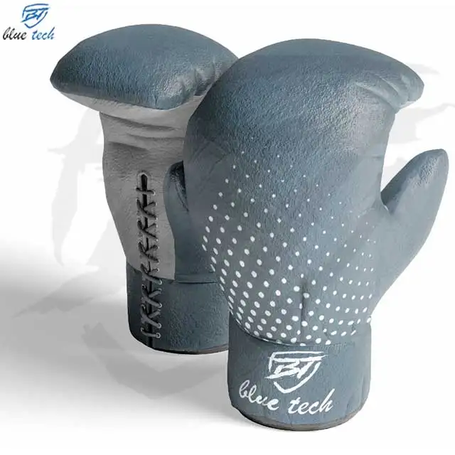 Design Your Own Design Factory Fighter Ufc Training Genuine Cowhide Leather Mma Muay Thai Fighting Sparring Gloves 2024