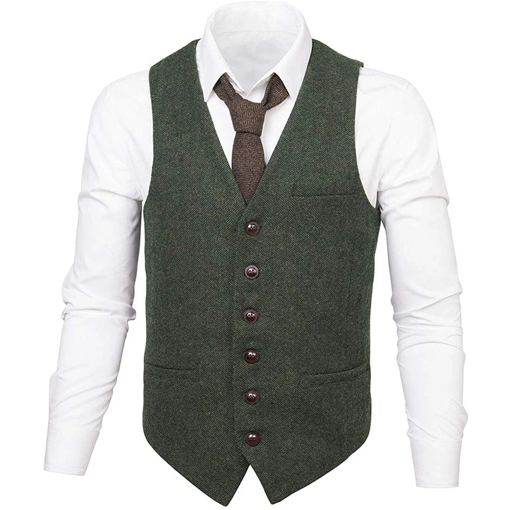 Новый мужской деловой костюм, жилеты с 4 пуговицами, обычный жилет для костюма с индивидуальным дизайном, дышащий