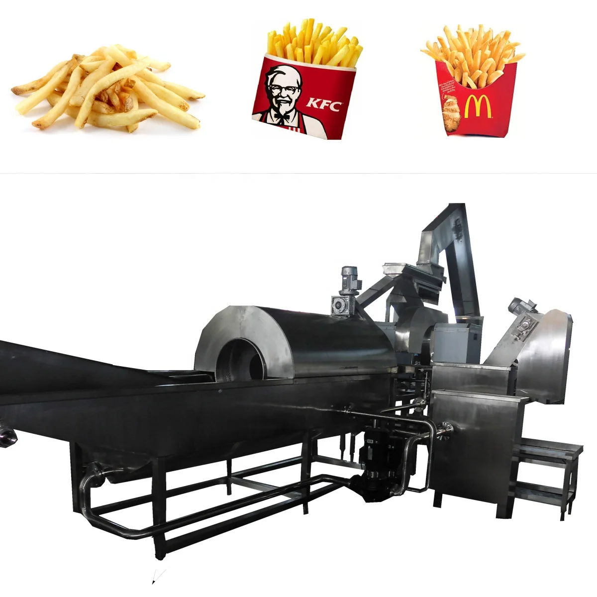 Potato Chips Making In China Electric Potato Chips Frying Machine Potato Chips Production Line Price