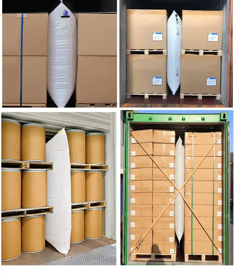 Dunnage bags are air filled pouches that can be used to stability secure and protect corgo during transportation