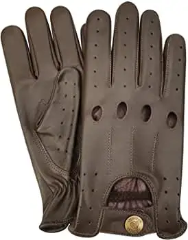 New Look OEM Service Custom Finger Driving Gloves Lined and Unlined Genuine Leather Synthetic Material
