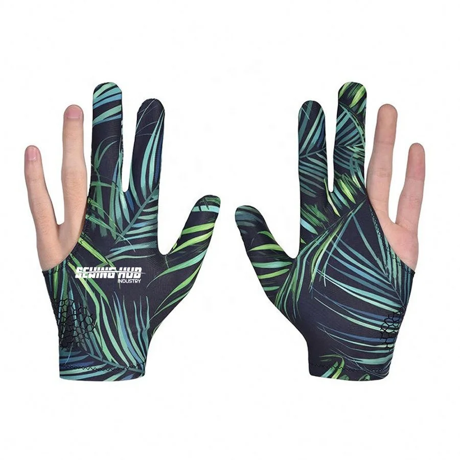 Three Finger Cue Customizable Snooker/Billiard Training Sport Hand Protector Breathable Stretchable for Winter Sports Shooting