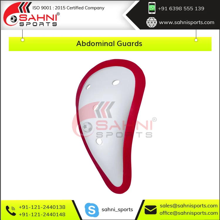 Superior Quality High-Impact Resistant Poly Protector Abdominal Guards Hot Selling Protective Gear in Different Sizes for India
